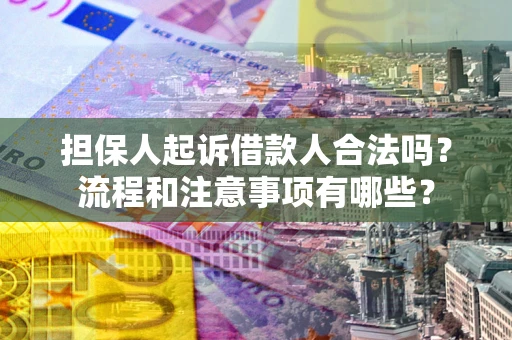 北京担保人起诉借款人合法吗？流程和注意事项有哪些？
