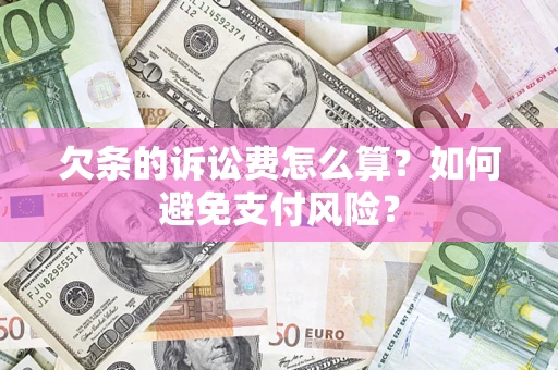 北京欠条的诉讼费怎么算？如何避免支付风险？